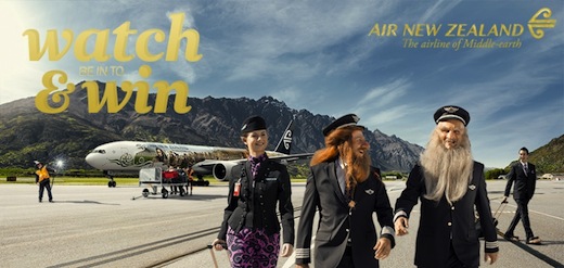 the hobbit air new zealand prijsvraag